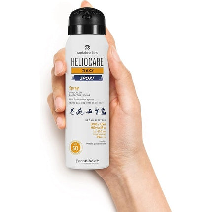 Spray fotoprotecție, Heliocare, 360 Sport SPF50, 100ml