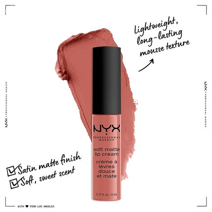 Ruj lichid NYX Soft Matte Lip Cream San Diego roz