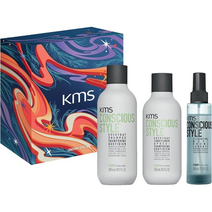 Set Îngrijire Păr, KMS, Conscious Style, sticle albe