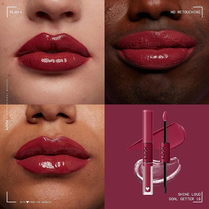 Luciu de buze, NYX, High Pigment, roșu intens
