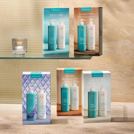 Set Îngrijire Păr, Moroccanoil, Color Care, albastru/alb