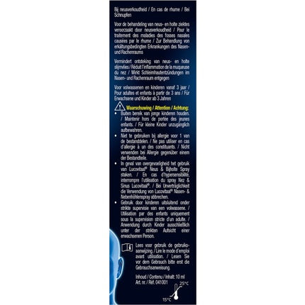 Spray Nazal Lucovitaal Forte, 10 ml, albastru