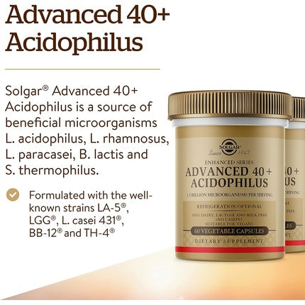 Supliment Probiotic, Solgar, Advanced 40+, 120 capsule