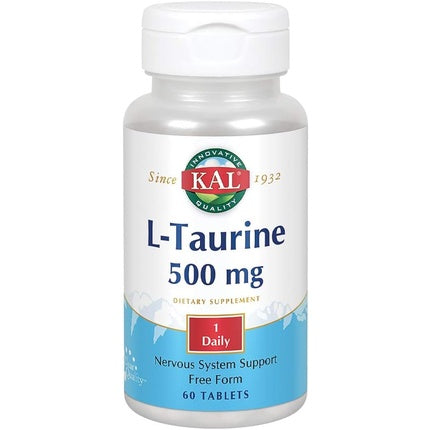 Supliment Taurină, Kal, 500mg 60 capsule