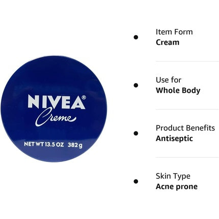 Cremă corporală Nivea, crem, cutie metalică, 250 ml