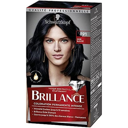 Vopsea de par, Schwarzkopf, Brillance, negru albastrui