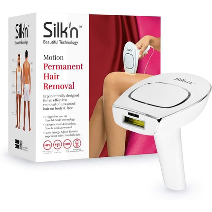 Aparat de epilare IPL, Silk'n Motion, 350000 impulsuri luminoase, alb