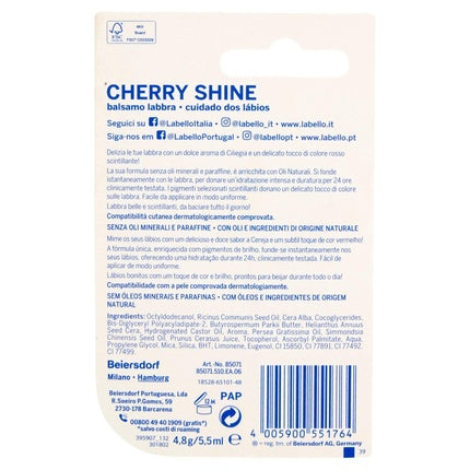 Balsam de Buze Labello Cherry Shine Fructat