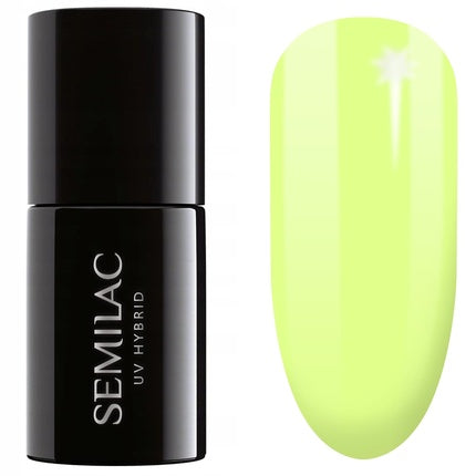 Lac de unghii, Semilac, UV Hybrid, Luminous Lemon, 7ml