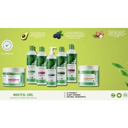 Set Îngrijire Păr, Moistful Curl, Natural, Verde