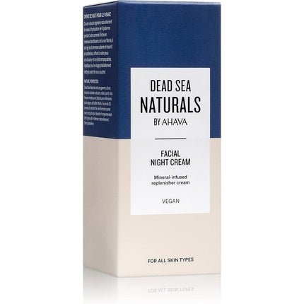 Cremă de noapte Ahava, Dead Sea Naturals, 50ml, vegan