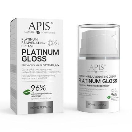 Cremă de față Apis Platinum Gloss, rejuvenantă, 50ml