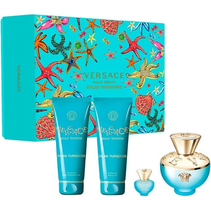 Set parfumuri, Versace, Dylan Turquoise, 4 piese
