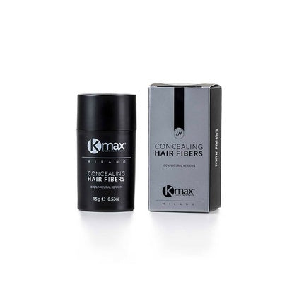 Pudră Keratină Păr Kmax, Fibres, negru 15g