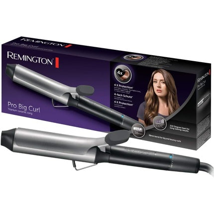 Ondulator ceramic Remington Pro Big Curl, negru