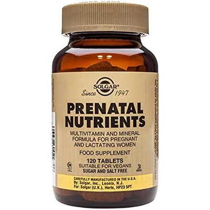 Tablete prenatale, Solgar, 120 bucăți