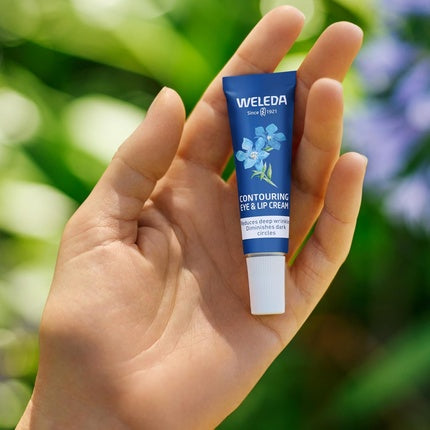 Cremă ochi și buze, Weleda, 10ml, albastru