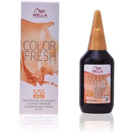 Vopsea păr, Wella, Color Fresh 5/56, mahon roșcat