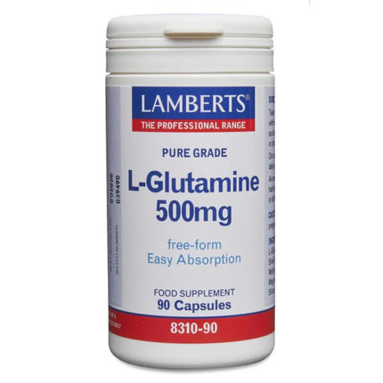 Supliment Lamberts, L-Glutamina 500mg, 90 capsule