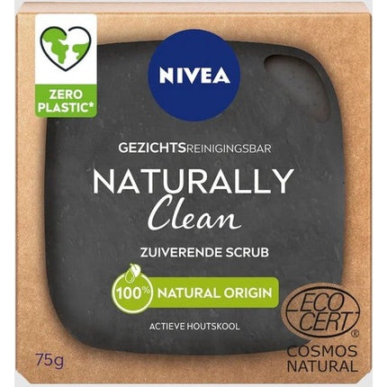 Săpun Față Nivea Naturally Clean, Negru, 75g