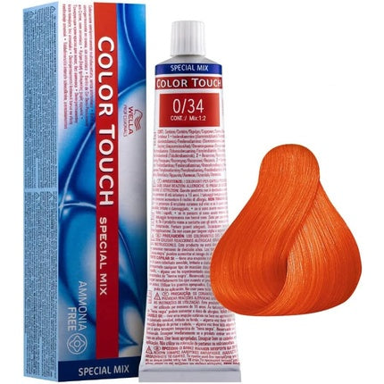 Cremă colorantă păr, Wella Color Touch 0/34, 60ml