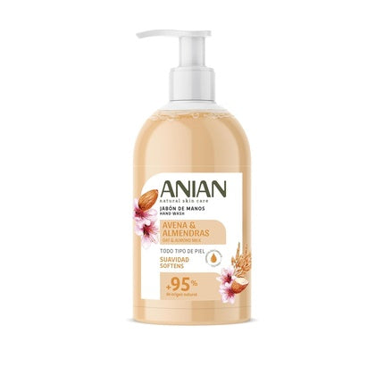 Săpun lichid, Anian, 500ml, lapte de ovăz și migdale