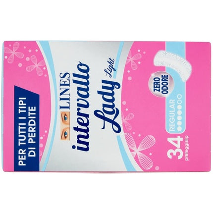 Absorbante zilnice, Lines, Intervallo Lady Light, roz