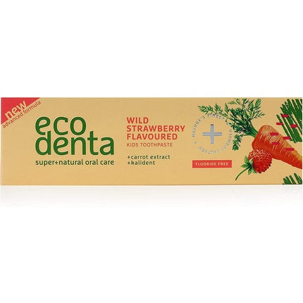 Pasta de dinți copii, Ecodenta, căpșuni sălbatice, 75ml