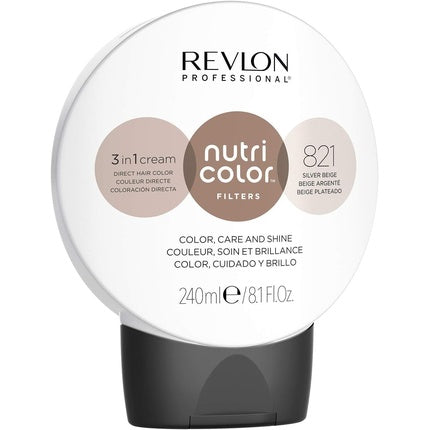 Balsam de Colorare Semi-Permanenta Revlon Nutri Color Filters 821 Silver Beige, 240ml