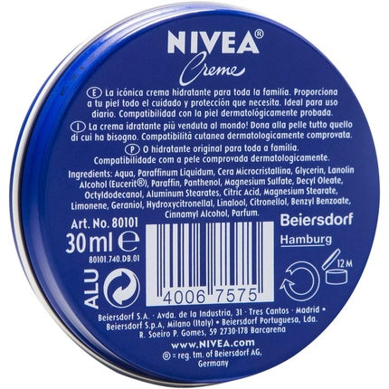 Cremă Hidratantă Nivea, Albastru, 30ml