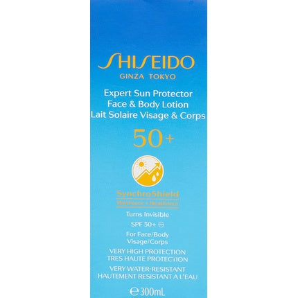 Loțiune corp, Shiseido, Expert Sun Protector SPF50+, 300ml, albastru