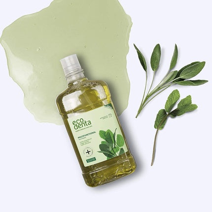 Apă de gură, Ecodenta, 500ml, fără alcool, mentă