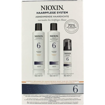 Set îngrijire păr, Nioxin, System 6, 3 piese