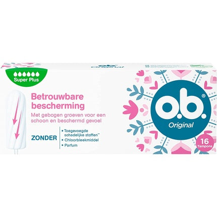Tampon super plus, O.B, StayDry, 16 buc