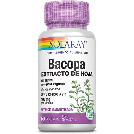 Supliment Bacopa, Solaray, 100mg 60 capsule