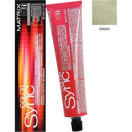 Vopsea de păr, Matrix, Color Sync, verde, 90ml