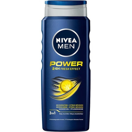 Gel de dus, Nivea, Men Power Fresh, 500ml