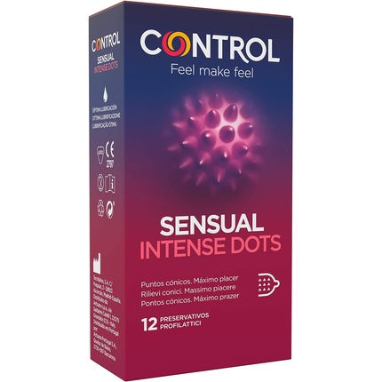 Prezervative Control Sensual Intense Dots, 12 bucati