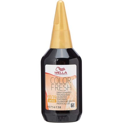 Vopsea păr, Wella, Color Fresh Gloss, blond auriu 75ml