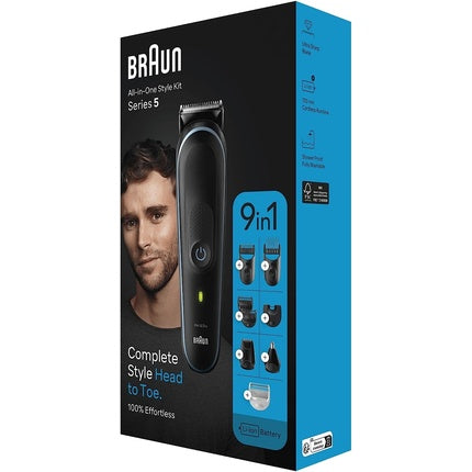 Trimmer multifuncțional, Braun, MGK5411, negru, kit 9 în 1