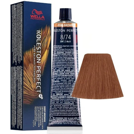 Vopsea de par, Wella, Koleston Perfect Me+ 8/74, 60ml