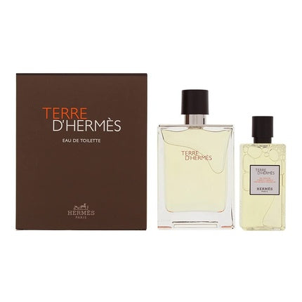 Set cadou, Hermès, Terre D'Hermès, 3.4oz Eau de Toilette + 2.7oz Gel de duș Păr și Corp