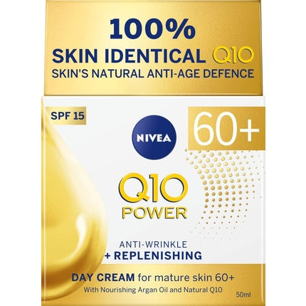 Set Îngrijire Anti-Îmbătrânire, Nivea, Q10 Power 60+, Reîntinerire Galben