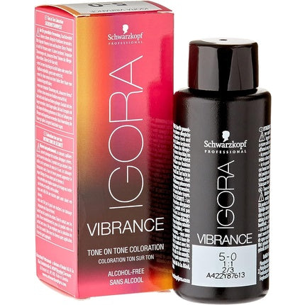 Vopsea permanentă păr, Schwarzkopf, Igora Vibrance, castaniu deschis