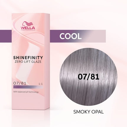 Vopsea de păr, Wella Shinefinity, Smoky Opal, 60ml