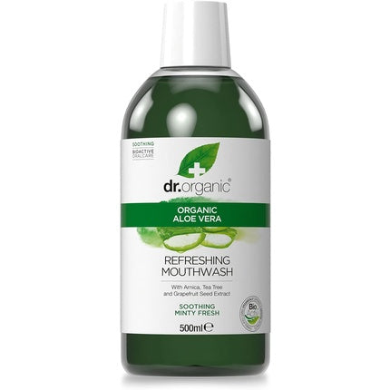 Apa de gură, Dr Organic, Aloe Vera, 500ml