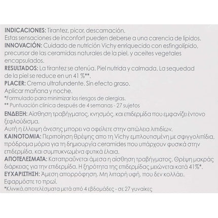 Cremă hidratantă piele uscată, Vichy, Nutrilogie 1, 50 ml