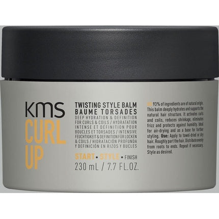 Styling Cream, KMS, CurlUp, 230ml, Gri