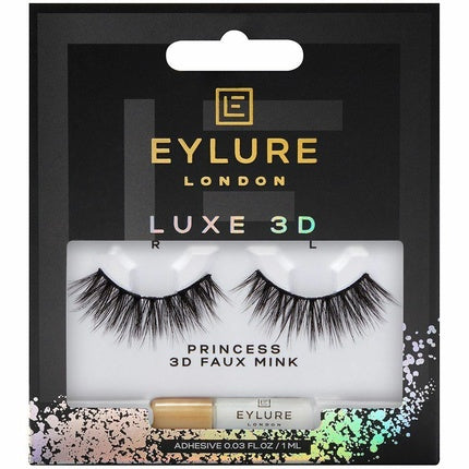 Gene false, Eylure Luxe 3D Faux Mink, negre, stil Princess