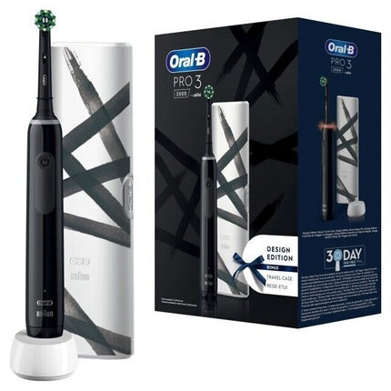 Periuță de dinți electrică, Oral-B, Pro 3, negru cu husă